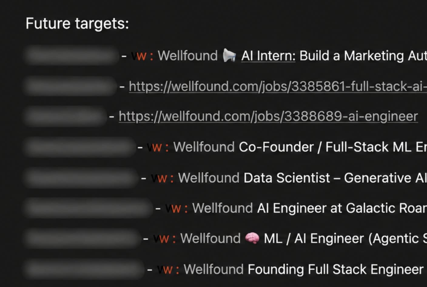 future targets
