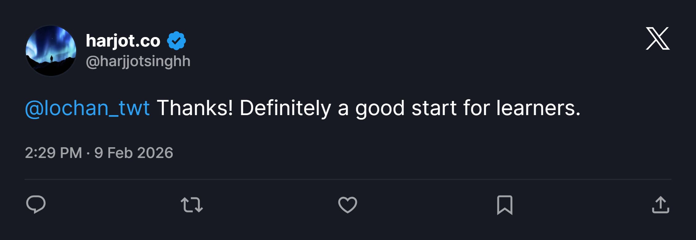 Screenshot of feedback posted on X about Back Propagation (13 of 18)